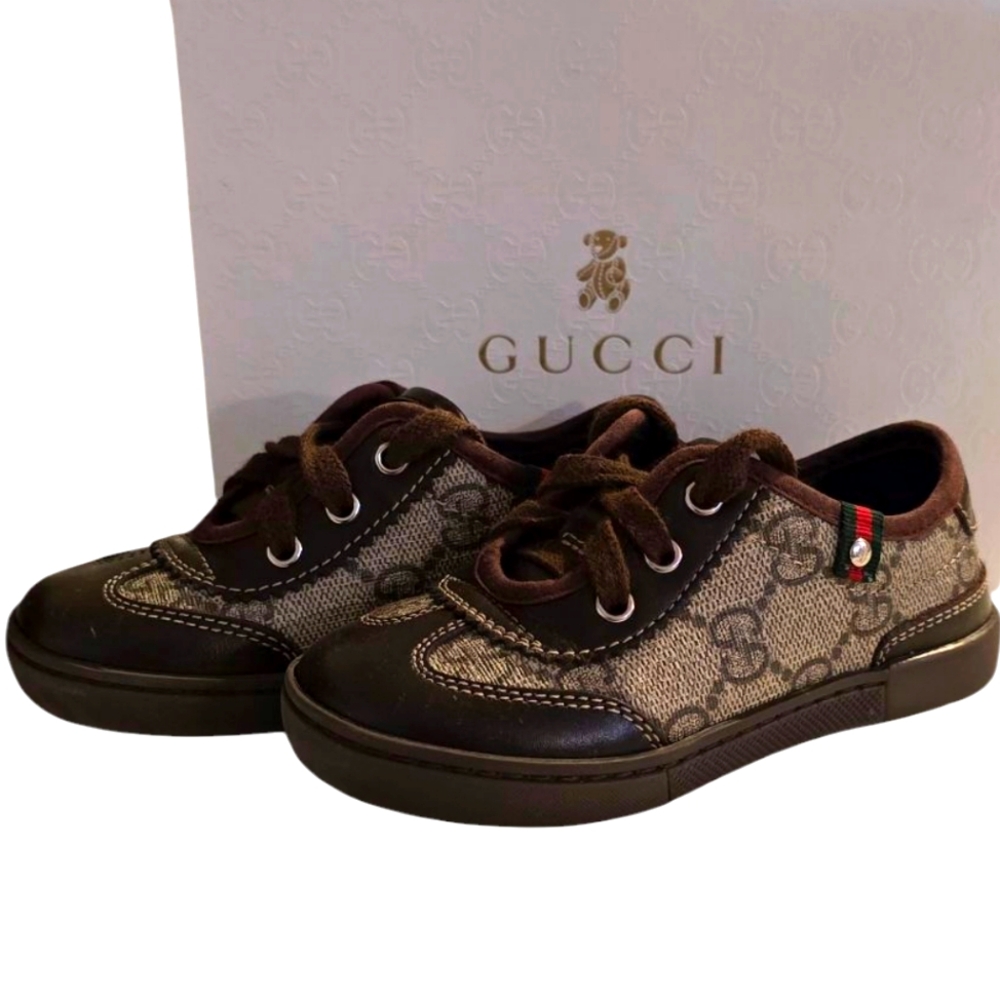 Gucci Kids Brown Sneakers
